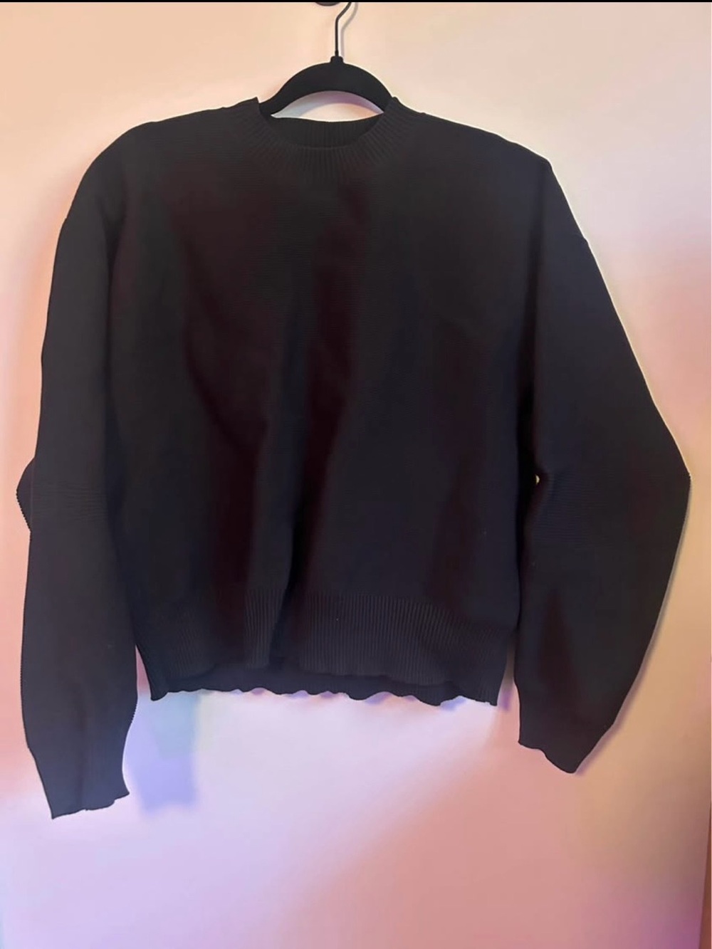 lululemon athletica Black Crewneck Sweater